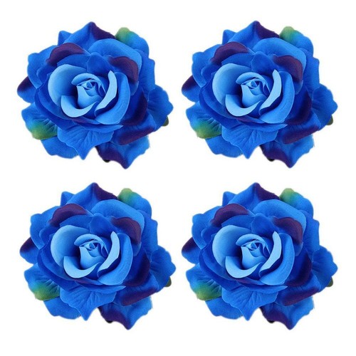 Bridesmaid Party Bridal Rose Flower Hairpin Brooch Wedding Hair Clip - Picture 25 of 30