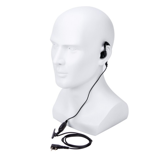 Icom ICV8 ICV82 F21 Radio G Shape Police Headset Security Earpiece with PTT Mic - Zdjęcie 3 z 4