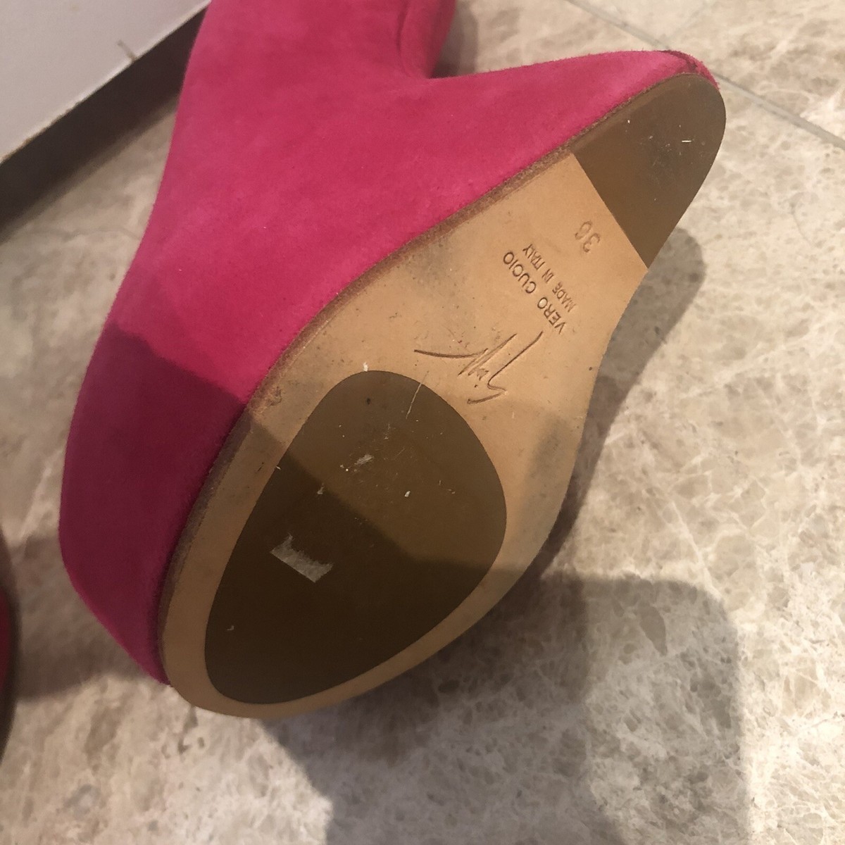 Chaussures à Talons Compensés En Tissu Taille 36 Femme – Occasion En Parfait état, Style Zeppe, Marque Générique