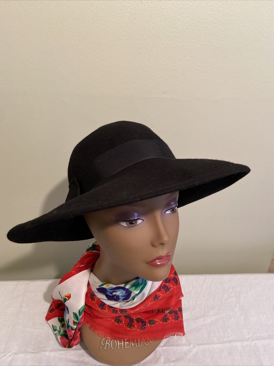 Street Smart by Betmar Black Wool Scarf Hat, EUC 90s vintage Street Smart By Betmar Black 100% | Mercari main image 4