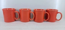 Set Lot 4 JAVA MUG poppy orange FIESTA WARE 12 OZ new