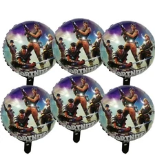FORTNITE gaming FOIL BALLOONS Birthday Party 6 piece set USA SELLER Loot Llama