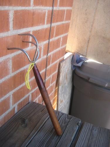 1980s Vintage 16" Length TRUE TEMPER Garden Hand Rake Cultivator Wood Handle USA
