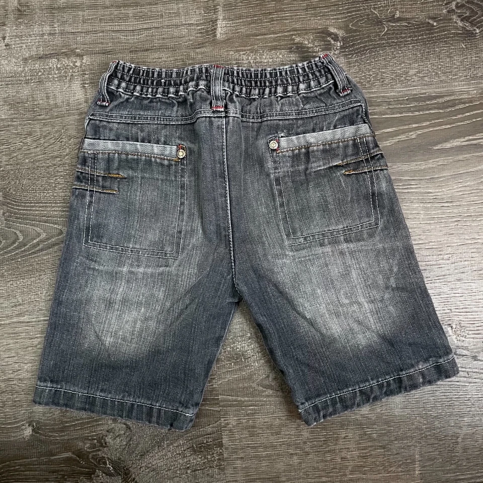 Pantalones cortos de mezclilla negros Chams para niños talla 4 Foto 3 de 3