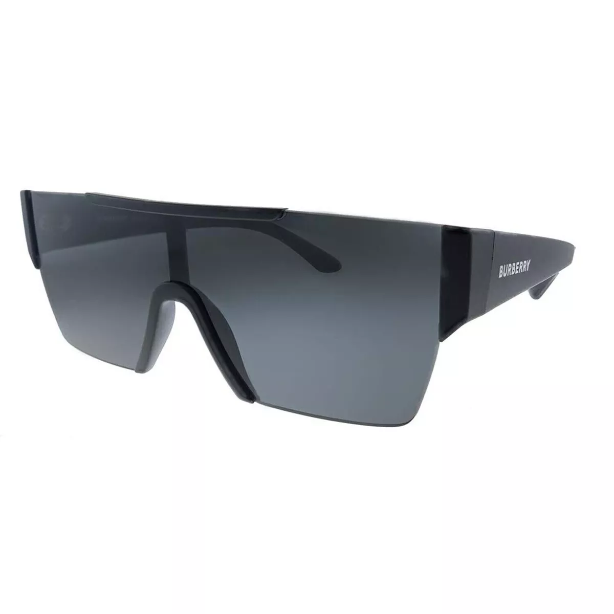 BURBERRY BE 4291 346487 Matte Black Plastic Rectangle Sunglasses