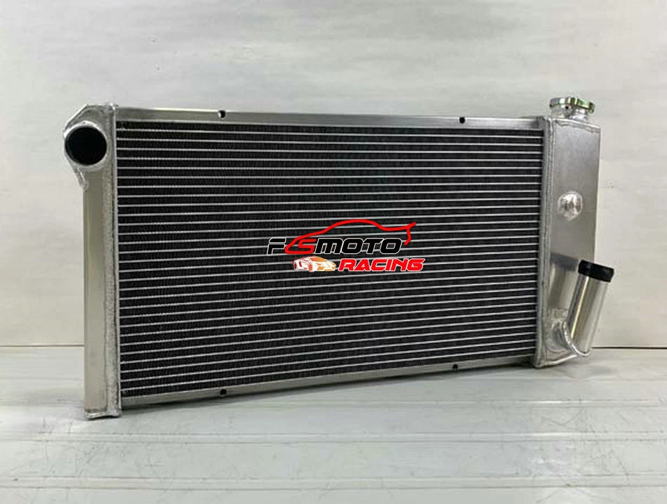 Aluminum Radiator+Fans For 1971-1977 Chevy Vega 1975-1976 Pontiac Astre 2.3L AT - Image 3 of 4