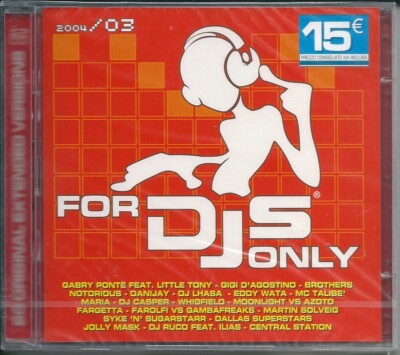 For Djs Only 2004/3 (2004) 2CD NEU Gabry Ponte. Gigi D'Agostino. Martin Solvei