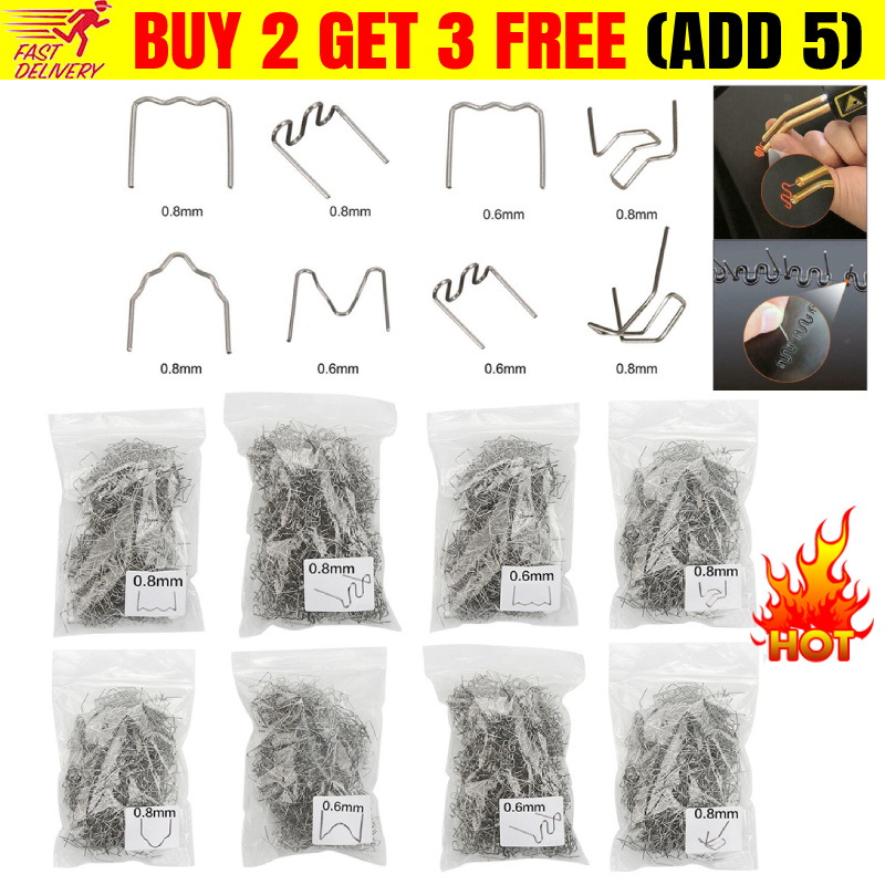 Hot Stapler Staples Repair Tools Kit For Plastic Welder Gun Car Bumper US ~~-image