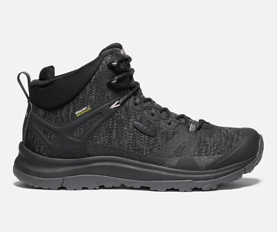 KEEN Terradora II Mid Waterproof Hiking Boots Womens Size 10.5 Black Magnet New