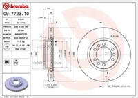 2X Brembo 09.7723.10 Bremsscheibe Vorne FüR Iveco