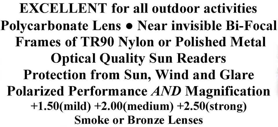 Platinum Edge Kona 偏光 PC 双焦太阳读者无框男女通用 — 第 3/4 张图片