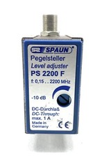 SPAUN Pegelsteller Level Adjuster PS 2200F 0,15…2200 MHz -10db #F22