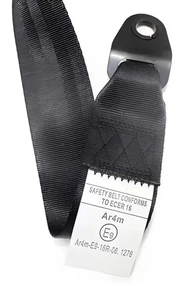 Cinturón de seguridad de coche Mercedes-Benz 2 piezas delantero elegante sistema de bloqueo negro Foto 4 de 4