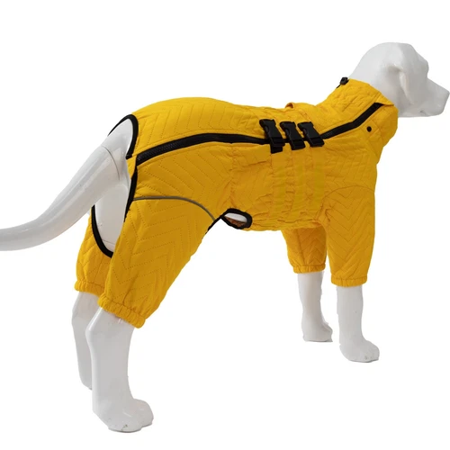 Dog Winter Coat 4 Legs Covered Windproof Waterproof Reflective Warm Dog Clothing - Picture 59 of 65