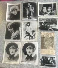 10 PEARL WHITE SILENT FILM STAR MOVIE STILL 8 x 10 PHOTO + MORE LOT