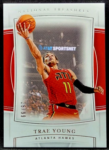 Trae Young 2019-20 Panini National Treasures #91 Base Card /99  Hawks