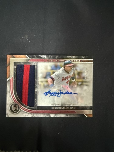 2022 Topps Museum Collection Reggie Jackson Momentous Materials Auto 11/15! Gem!