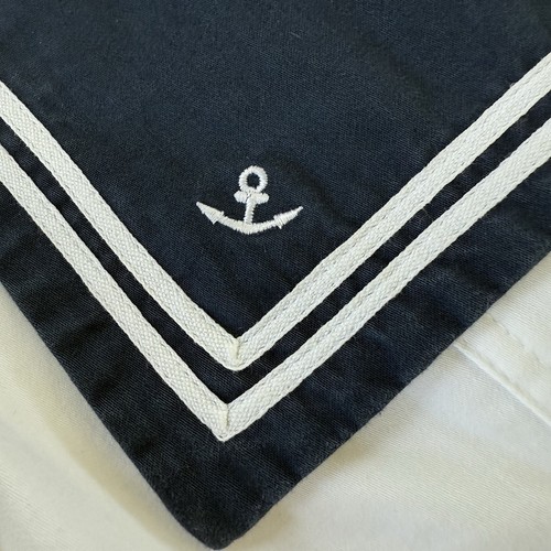 Vintage J Peterman Company Blazer Womens White Sailor Jacket Size 8 Rare - 第 8/14 張圖片