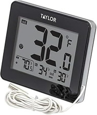 Taylor Wired Digital Indoor Outdoor Thermometer with LED Display, Wired Probe Se