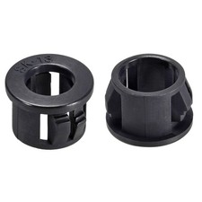 13mm Mounted Dia Snap in Cable Hose Bushing Grommet Protector Black 50pcs