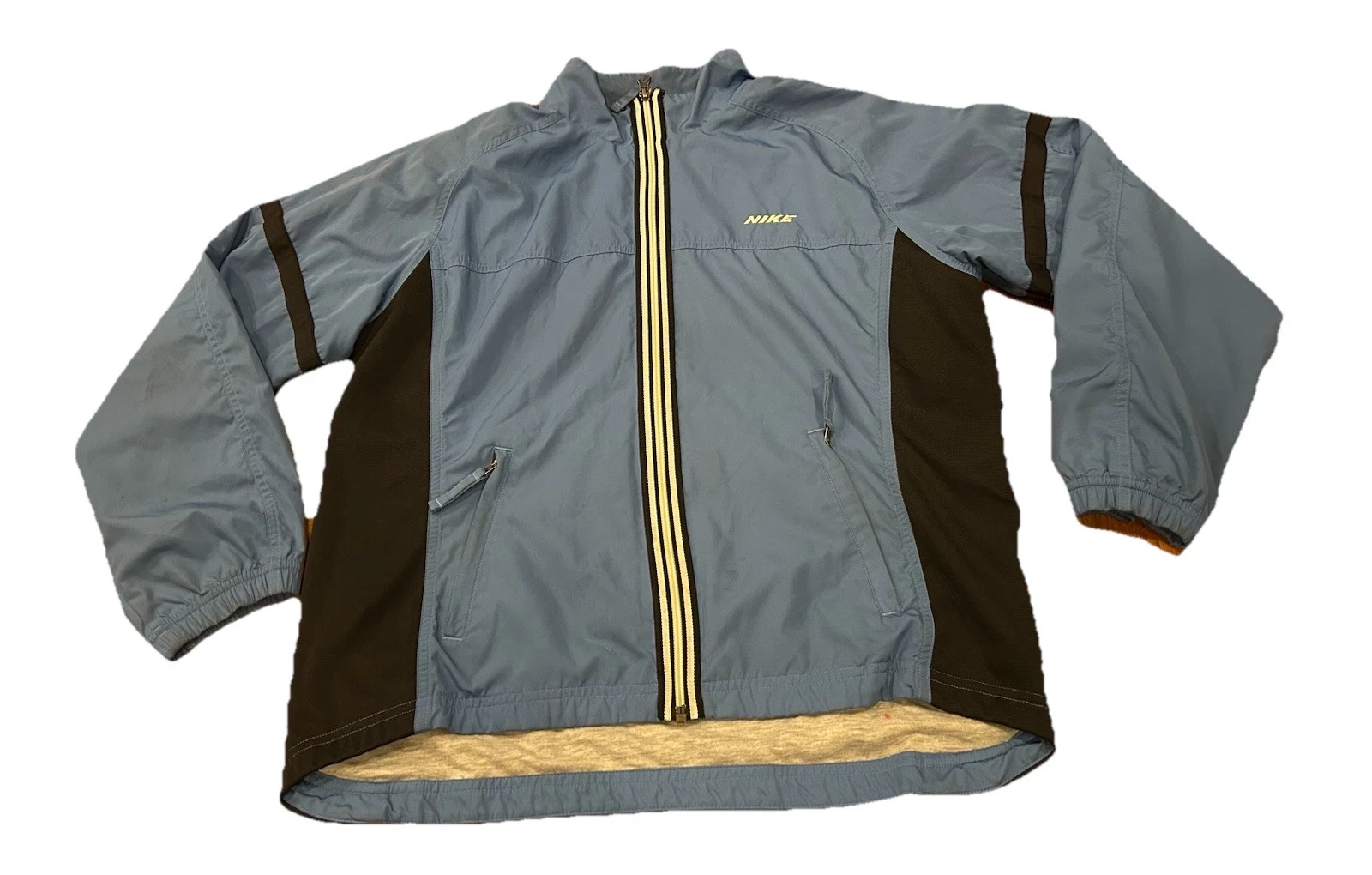 Vintage Nike Windbreaker Jacket Colorblock Silver Tag Lined Large Women
Opens in a new window or tab