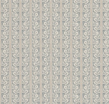 GP & J BAKER CURTAIN FABRIC DESIGN Bibury 3.7 METRES BLUE LINEN BLEND