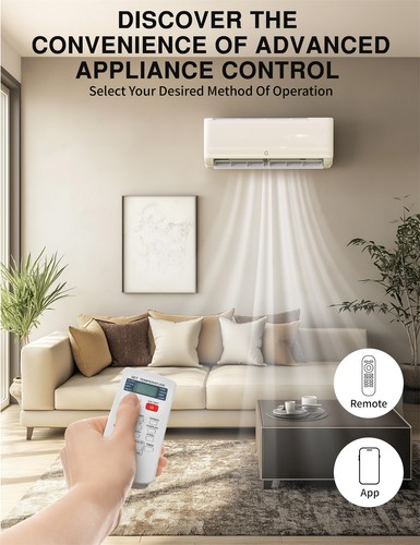 🔴24000 BTU Mini Split Air Conditioner AC Unit with Heat Pump Up to 1500 Sq. Ft - Picture 10 of 13