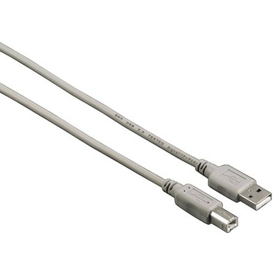 Hama 4m USB-Kabel 2.0 Anschlusskabel Typ A auf B Stecker Daten Verbindungskabel