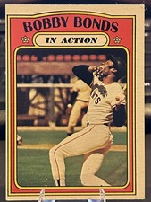 1972 TOPPS #712 BOBBY BONDS SAN FRANCISCO GIANTS IN ACTION HIGH NUMBER