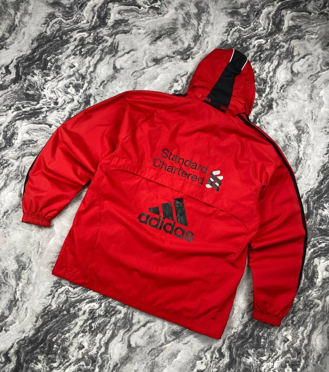 Adidas Liverpool FC 2010 2011 Rain Light Jacket Men Size XL Red | eBay