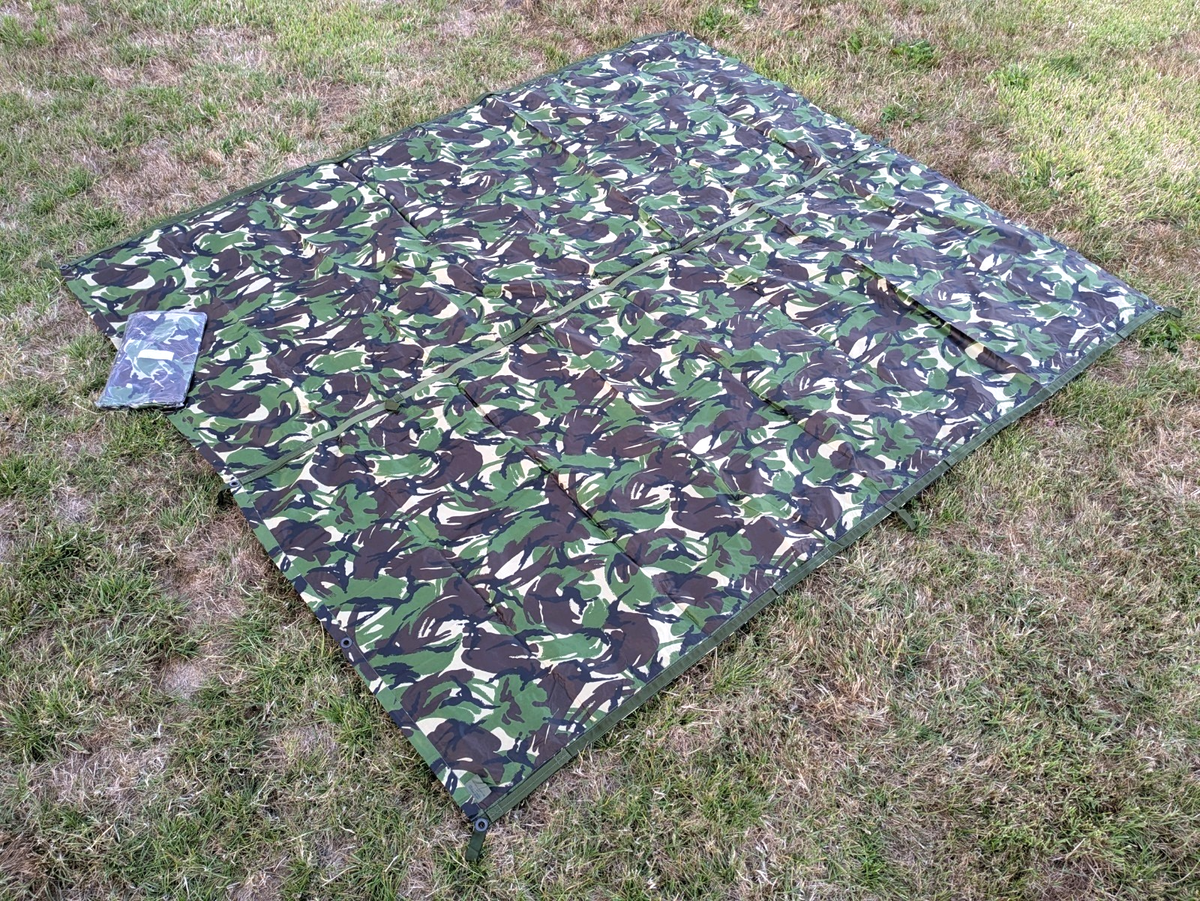 British Army DPM Basha Ground Sheet Tarp GS Waterproof Shelter