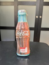 13" Vintage Coca-Cola Contour Bottle Tin Can 1997 Sealed Metal Collectible