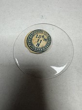 Vintage Unmarked Pocket Watch Mineral Crystal Round 35.10mm 15 8/16 11 8 Clear