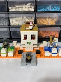 Lego Minecraft Set Lot  (21129, 21126, 21147, 21145)  Mostly Complete