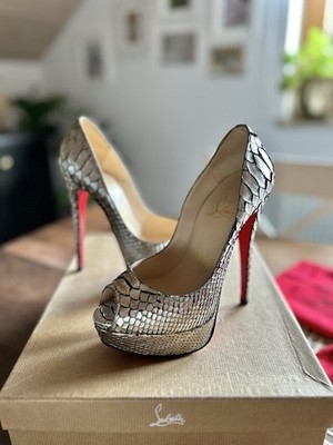 NEW Christian Louboutin Lady Peep 150 Cosmo Python  1,295