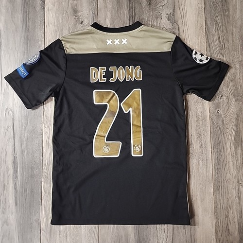 Adidas 2018/2019 Away Football Shirt Soccer Jersey Sz #21 De Jong Ajax Amsterdam - Picture 4 of 4