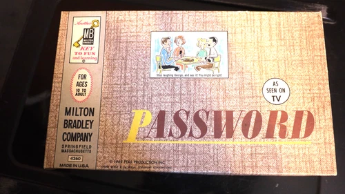 Vintage 1962 Password Game #4260 - As Seen on TV by Milton Bradley