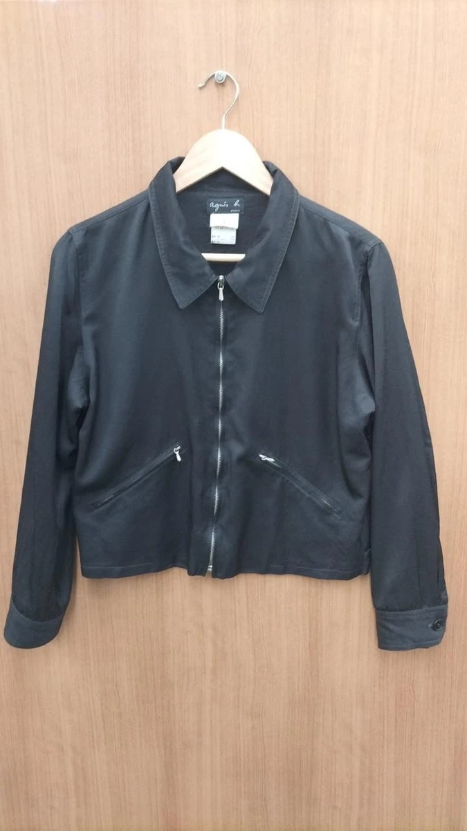 90s agnes b. black zip up blouson ブルゾン 黒 90's agnes b. Swing Top / アニエスベー ブルゾン ジャケット 古着