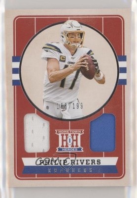 2019 Panini Chronicles Hometown Heroes Dual Jersey Red /99 Philip Rivers 04br