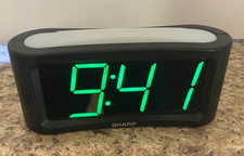 Sharp Model SPC531 LARGE LED Digital Display Electric Alarm Clock w/Night Light