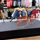 Cartier C Décor Rimless Sunglasses (Model CT0092O 002, Red Gradient