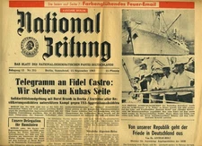 National Zeitung Berlin 1962 Fidel Castro J G Fichte Front Page Articles 