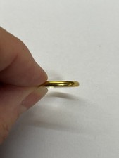 22 ct gold wedding band size L 2 mm