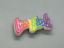 LISA FRANK Crocs Shoe 2  Jibbitz Charm Rainbow   80s 90s Style