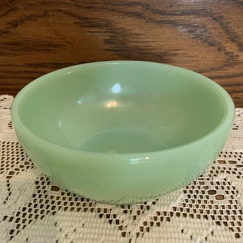 Jadeite 12 Oz. 5” Green Bowl Fire King #20 Vintage READ