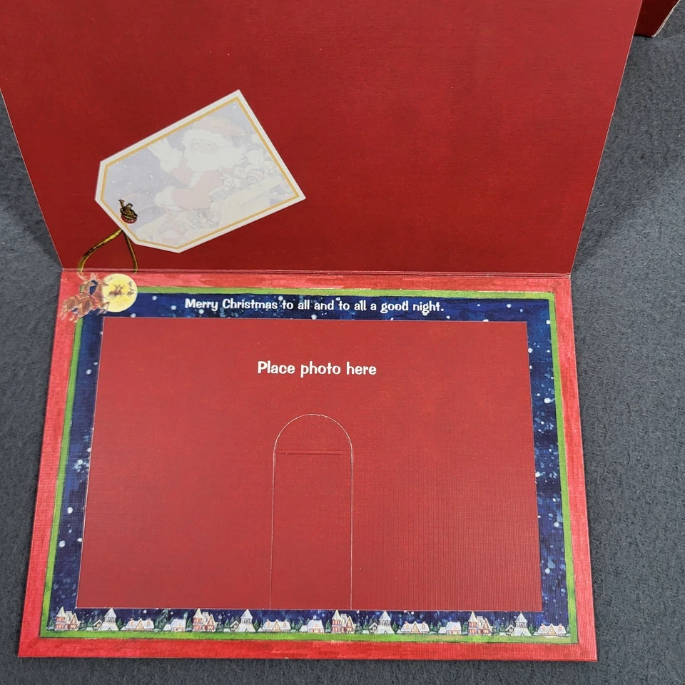 Lang Photo Insert Christmas Cards 5"x7" Easel Frame 8 Count 15 Envelopes Santa - Image 3 of 4