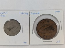 Ireland - 1942 Penny & 1962 Shilling