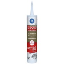 Advanced Silicone Caulk for Kitchen  Bathroom, Clear,10 fl oz Cartridge, 1 Pack