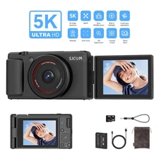 Digital Camera 5K 16X 80MP Autofocus Travel Camera For YouTube Vlog&32GB SD Card