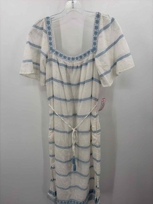 Pre-Owned Tory Burch White Size Small Embroidered Shift Maxi Short Sleeve Dress | eBay Pre-Owned Tory Burch White Size Small Embroidered Shift Maxi Short Sleeve Dress | eBay